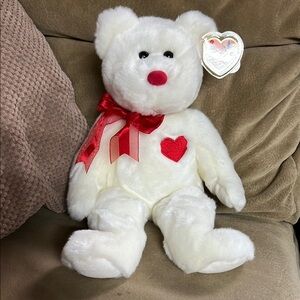 TY Beanie Buddy 1999 Valentino with Tag Protector
